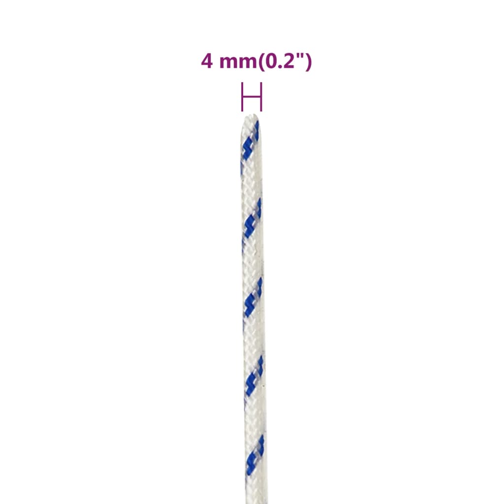 Corda per barca Bianca 4 mm 250 m in Polipropilene