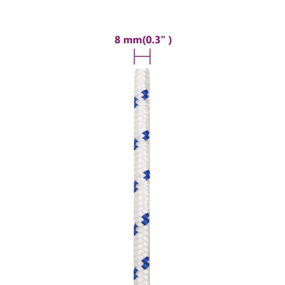 Corda Nautica Bianca 8 mm 25 m in Polipropilene