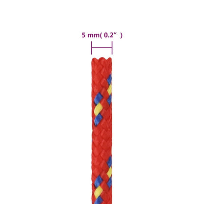 Corda per barca Rossa 5 mm 500 m in Polipropilene | homemem39