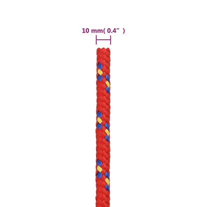 Corda per barca Rossa 10 mm 500 m in Polipropilene