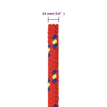 Corda per barca Rossa 14 mm 25 m in Polipropilene