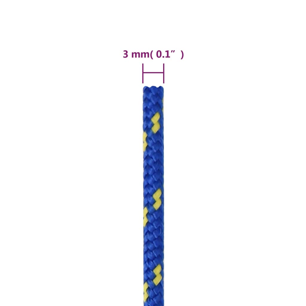 Corda per barca Blu 3 mm 250 m in Polipropilene - homemem39