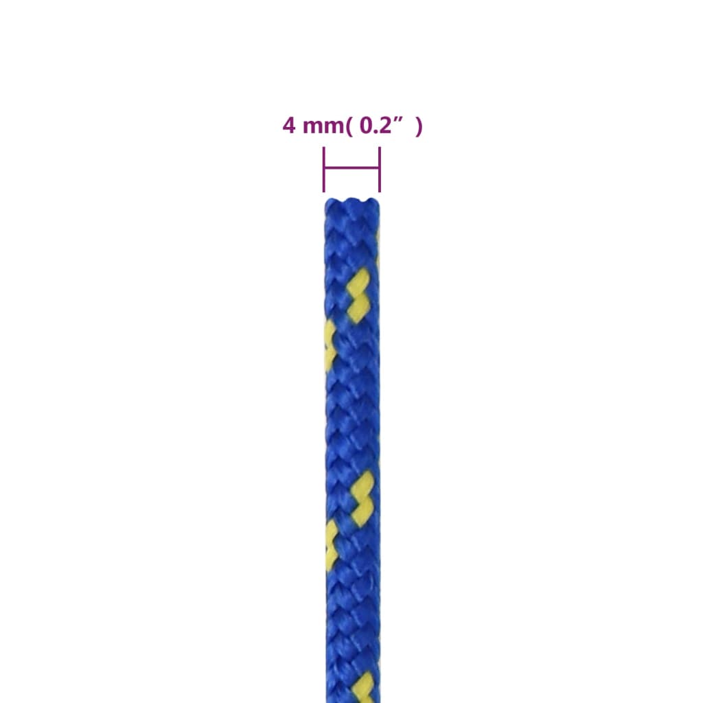 Corda per barca Blu 4 mm 50 m in Polipropilene