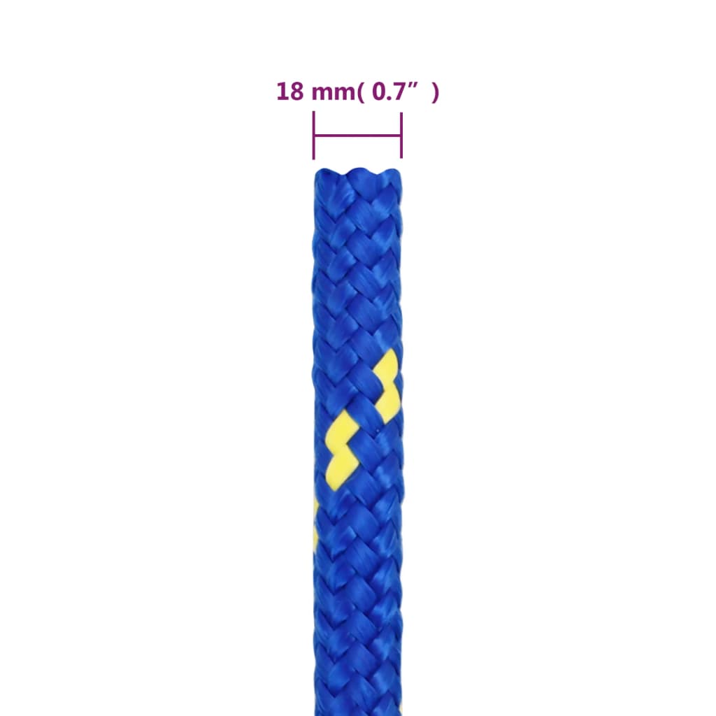 Corda per barca Blu 18 mm 100 m in Polipropilene
