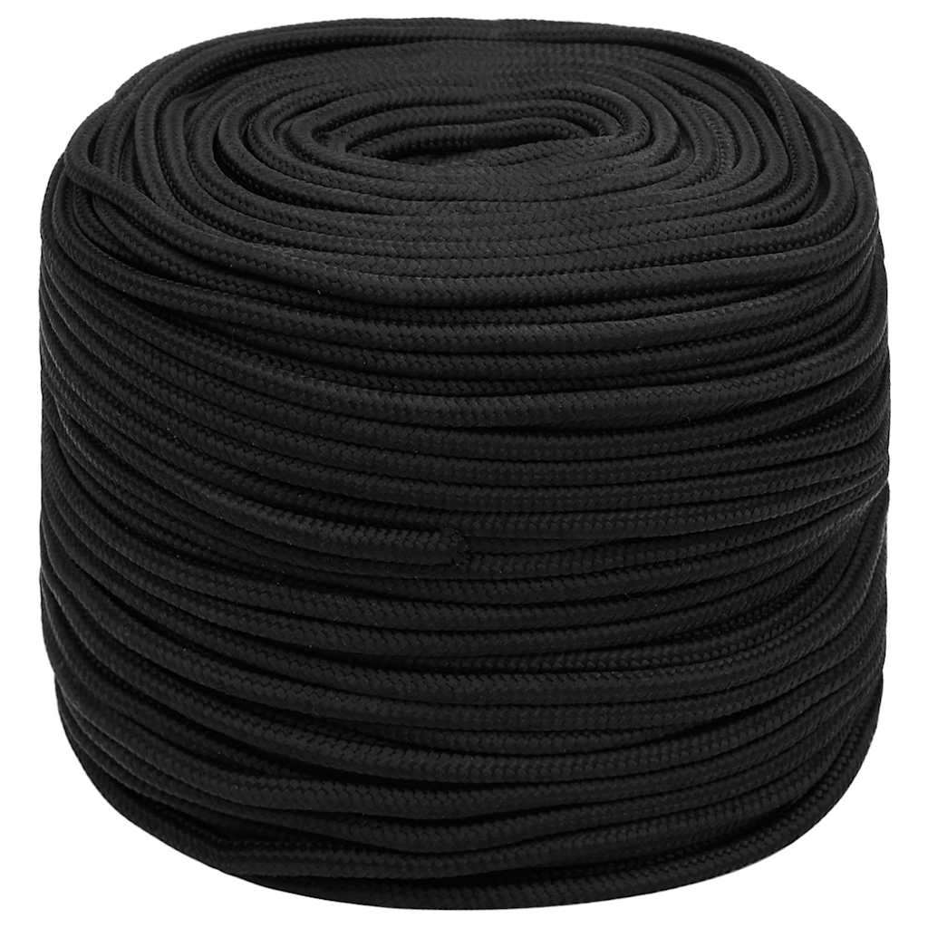 Corda per barca Completamente Nera 8 mm 250 m in Polipropilene | homemem39