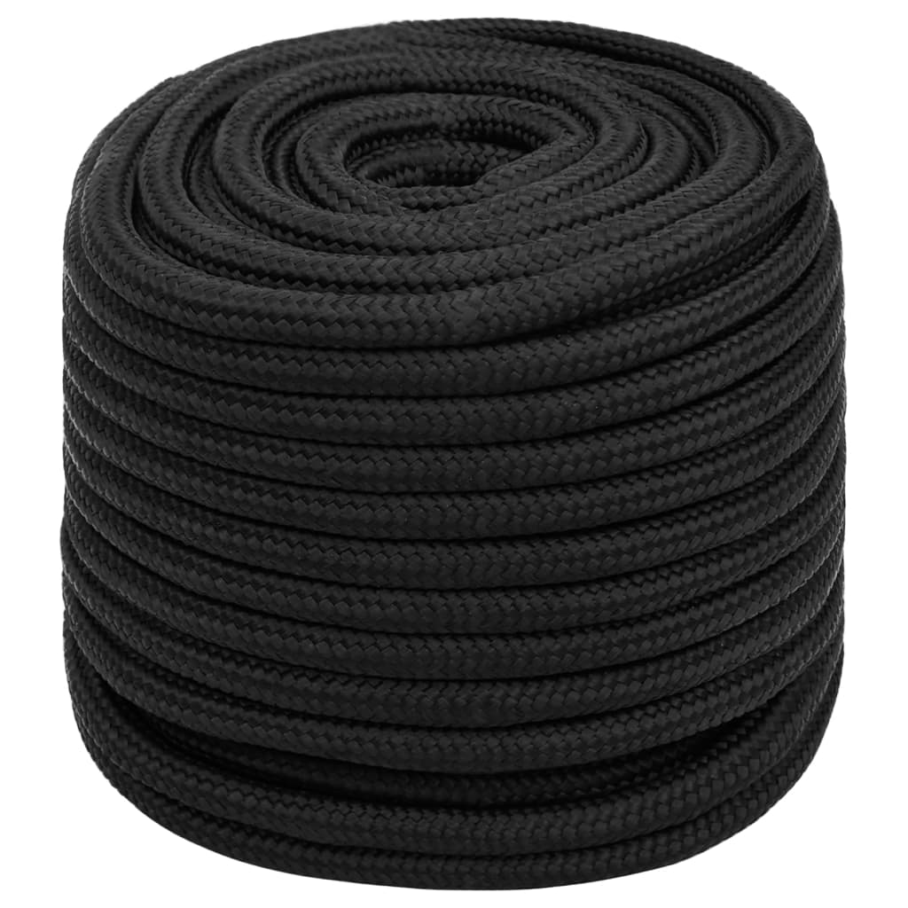 Corda per barca Completamente Nera 16 mm 25 m in Polipropilene | homemem39