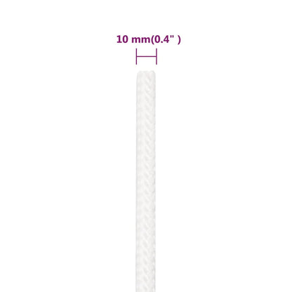 Corda per barca Completamente Bianca 10 mm 50 m in Polipropilene