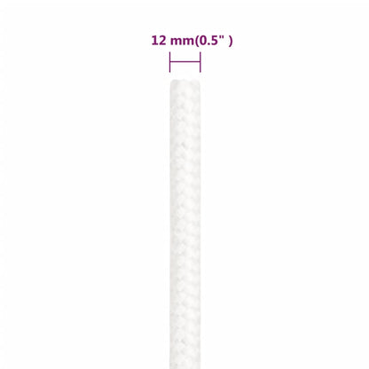 Corda per barca Completamente Bianca 12 mm 25 m in Polipropilene