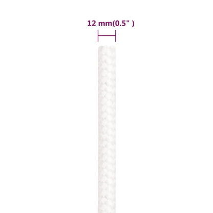 Corda per barca Completamente Bianca 12 mm 50 m in Polipropilene