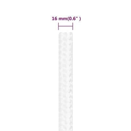 Corda per barca Completamente Bianca 16 mm 50 m in Polipropilene - homemem39