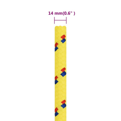 Corda per barca Gialla 14 mm 50 m in Polipropilene