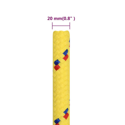 Corda per barca Gialla 20 mm 25 m in Polipropilene