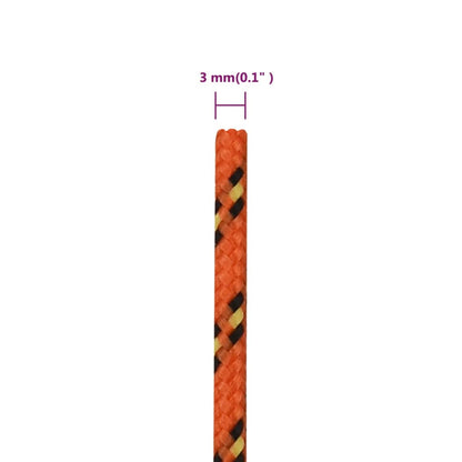 Corda per barca Arancione 3 mm 100 m in Polipropilene | homemem39