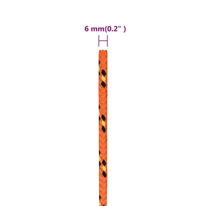Corda per barca Arancione 6 mm 50 m in Polipropilene - homemem39