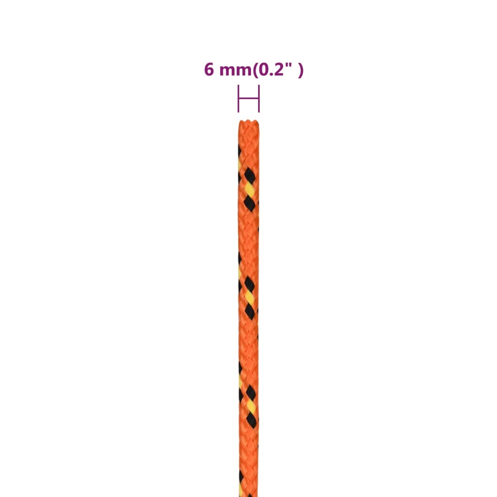 Corda per barca Arancione 6 mm 250 m in Polipropilene | homemem39