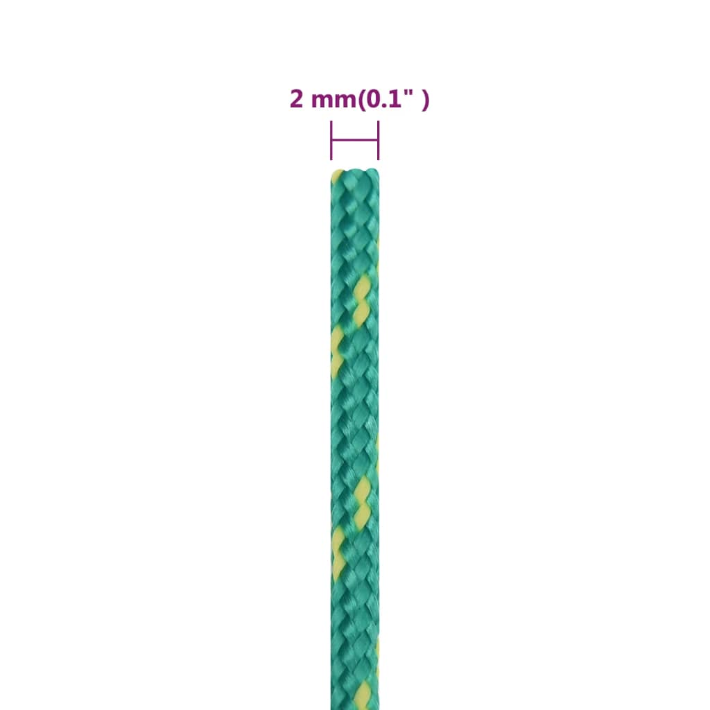 Corda per barca Verde 2 mm 250 m in Polipropilene