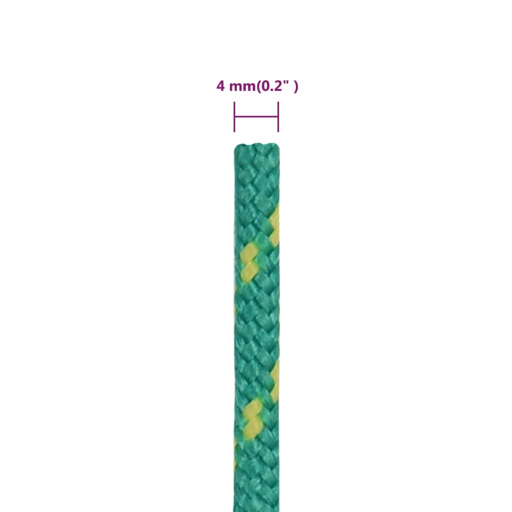 Corda per barca Verde 4 mm 100 m in Polipropilene