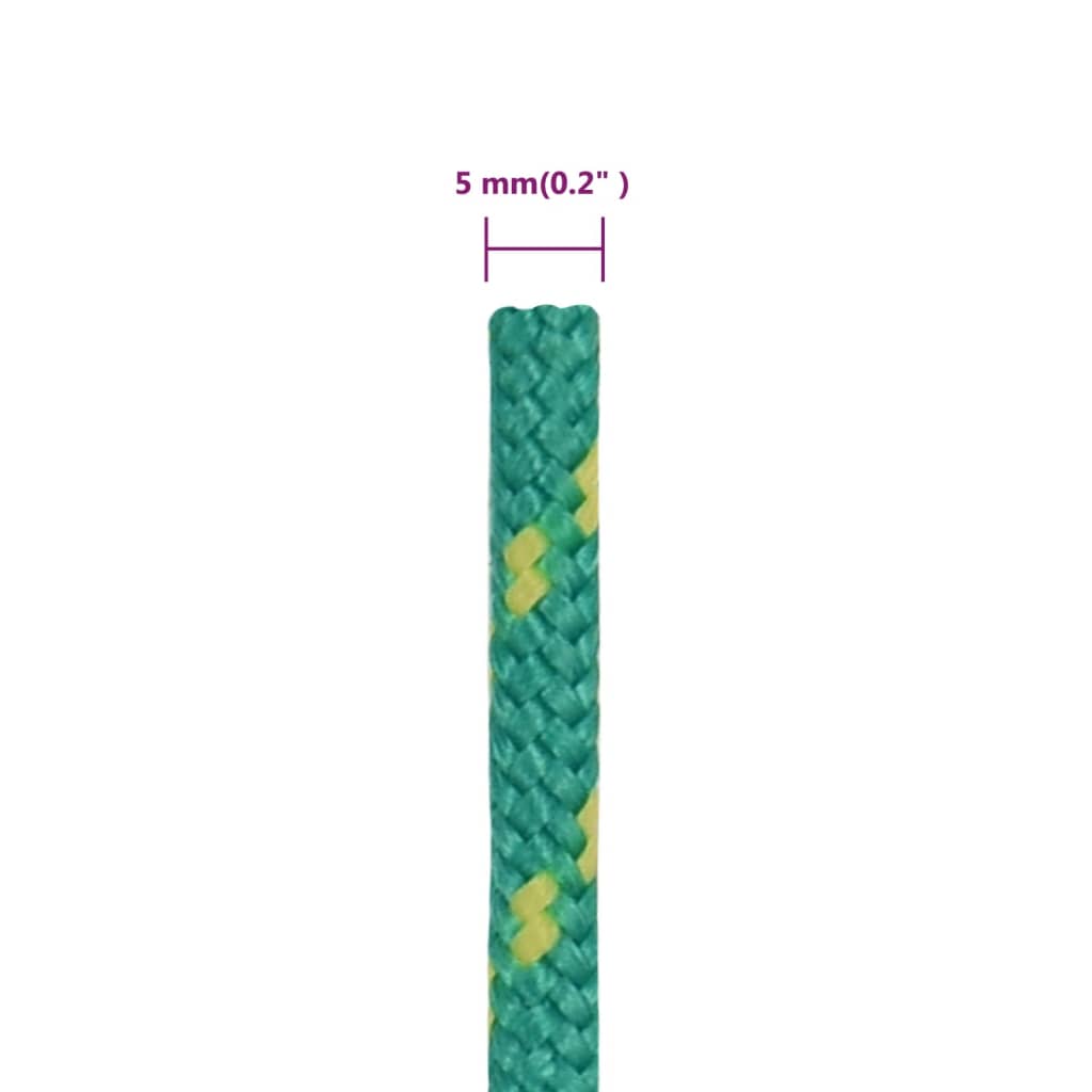 Corda per barca Verde 5 mm 25 m in Polipropilene