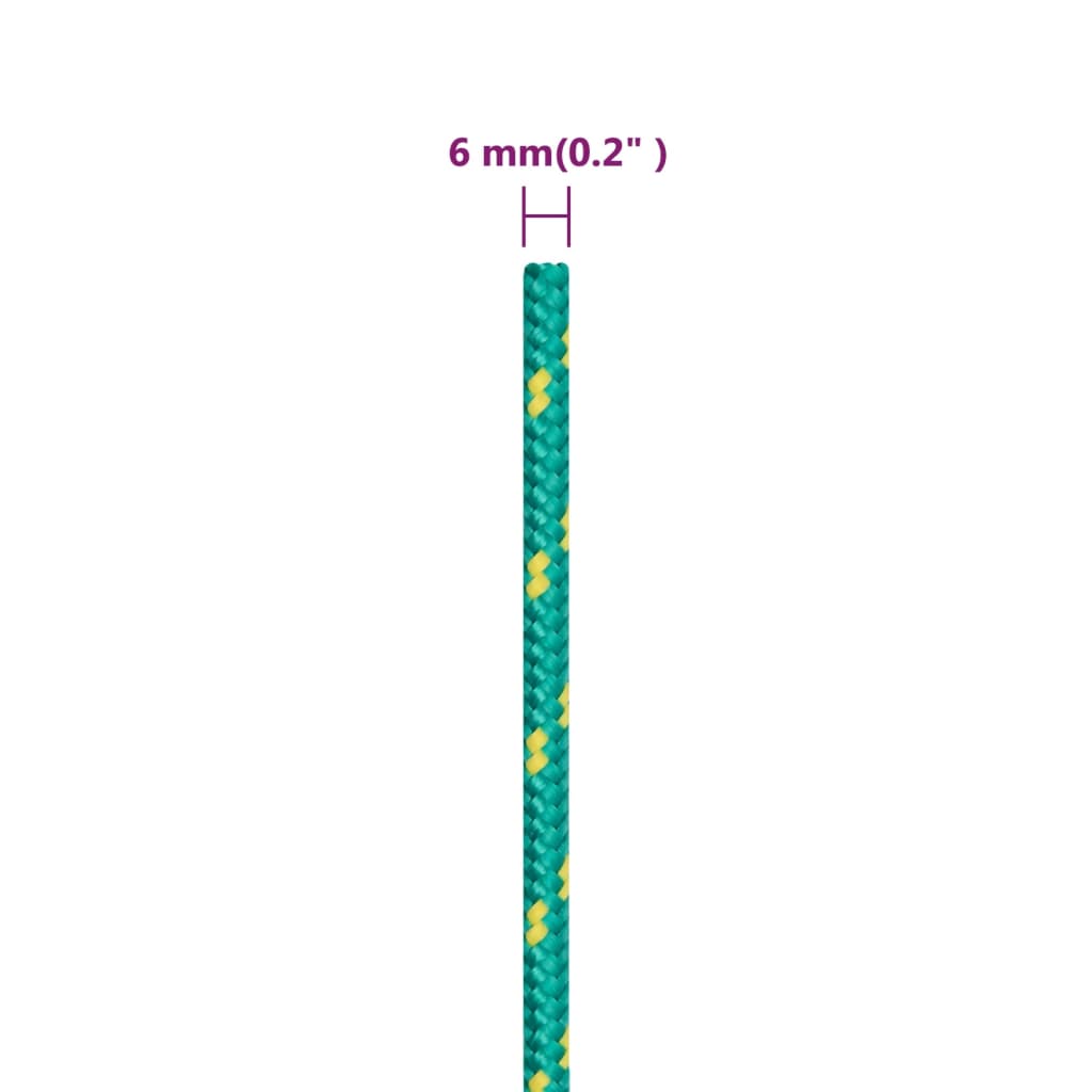 Corda per barca Verde 6 mm 500 m in Polipropilene | homemem39