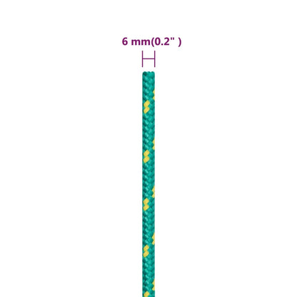 Corda per barca Verde 6 mm 500 m in Polipropilene | homemem39