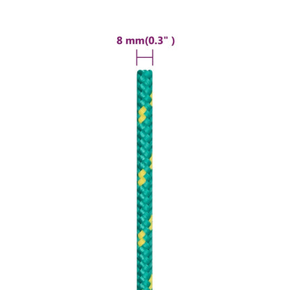 Corda per barca Verde 8 mm 100 m in Polipropilene - homemem39