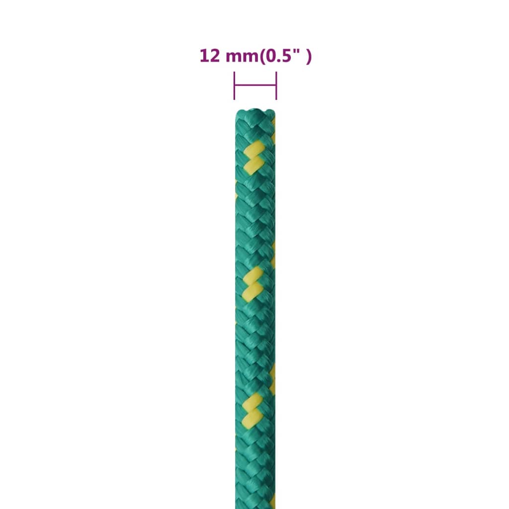 Corda per barca Verde 12 mm 50 m in Polipropilene