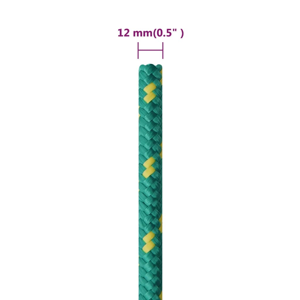 Corda per barca Verde 12 mm 250 m in Polipropilene