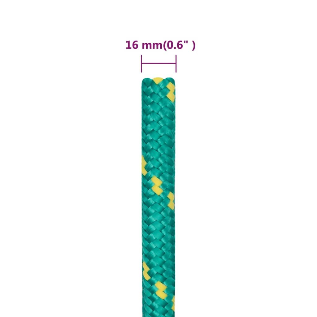 Corda per barca Verde 16 mm 25 m in Polipropilene