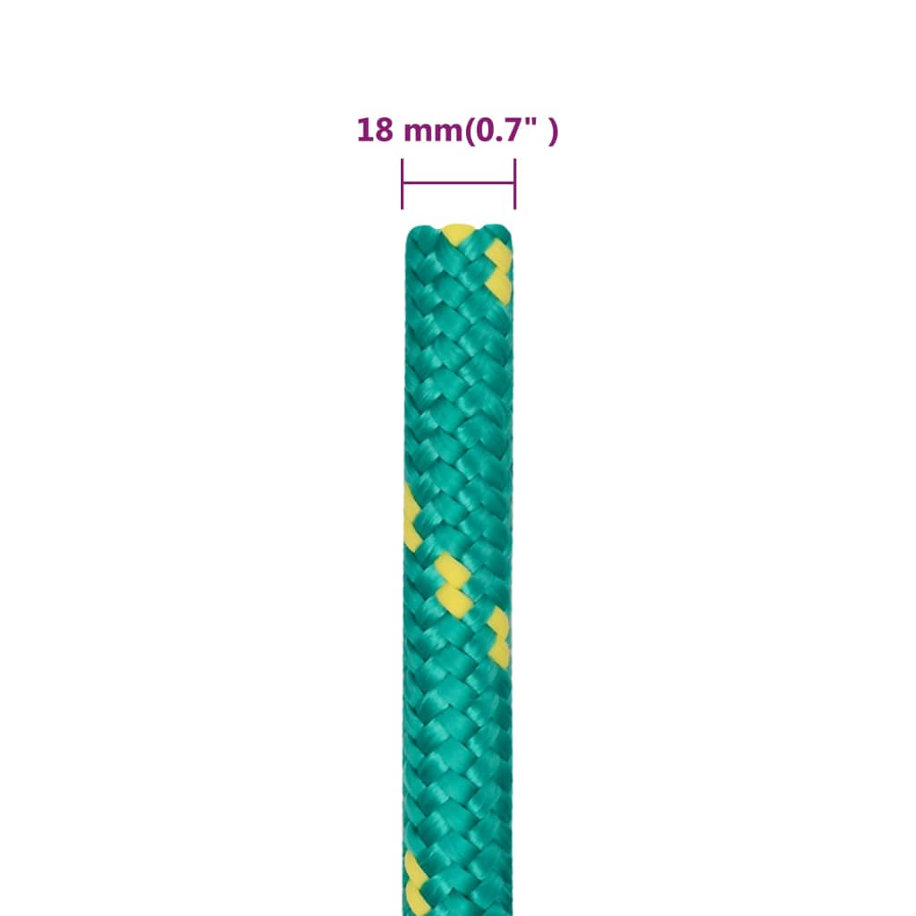 Corda per barca Verde 18 mm 25 m in Polipropilene