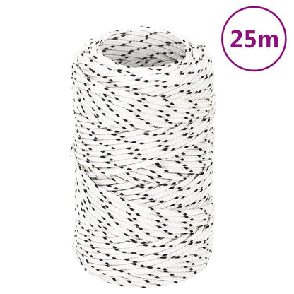 Corda Intrecciata per Barca Bianca 2mm x 25m Poliestere - homemem39
