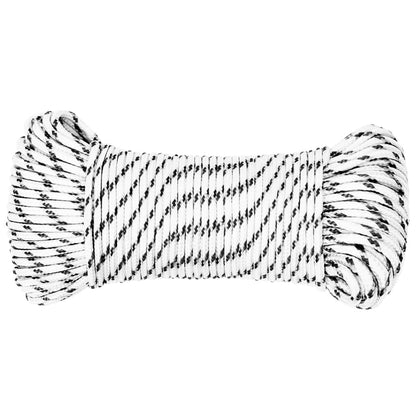 Corda Intrecciata per Barca Bianca 4mm x 25m Poliestere | homemem39