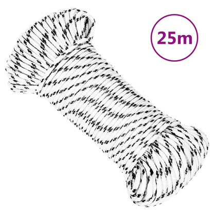 Corda Intrecciata per Barca Bianca 4mm x 25m Poliestere | homemem39
