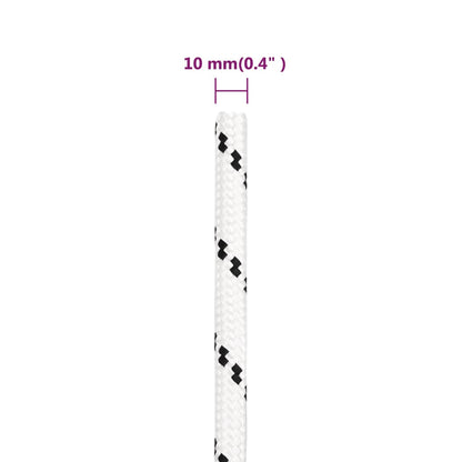 Corda da Lavoro Bianca 10 mm 100 m in Poliestere