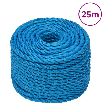 Corda da Lavoro Blu 10 mm 25 m in Polipropilene