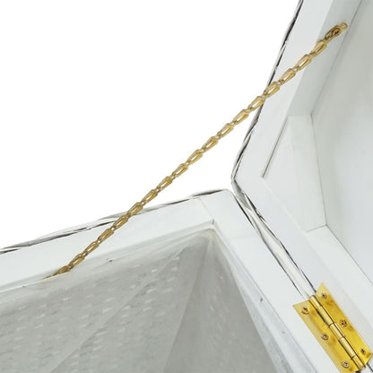 Portaoggetti Bianco 110cm Rattan Kubu Naturale e Massello Mogano | homemem39