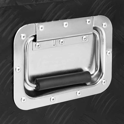 Contenitore Portaoggetti Nero 70x31x27 cm in Alluminio | homemem39
