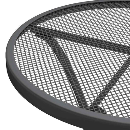 Set da Pranzo per Giardino 5pz Rete Metallica Espansa Antracite | homemem39