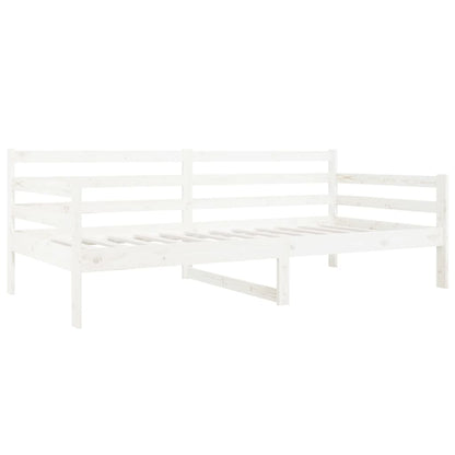 Dormeuse senza Materasso Bianca 90x190 cm Legno Massello Pino | homemem39
