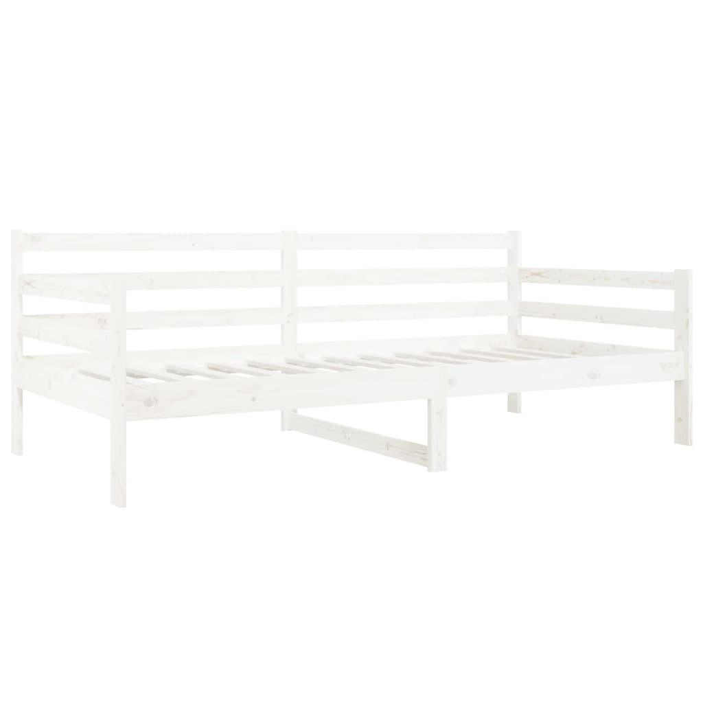 Dormeuse senza Materasso Bianca 90x190 cm Legno Massello Pino - homemem39