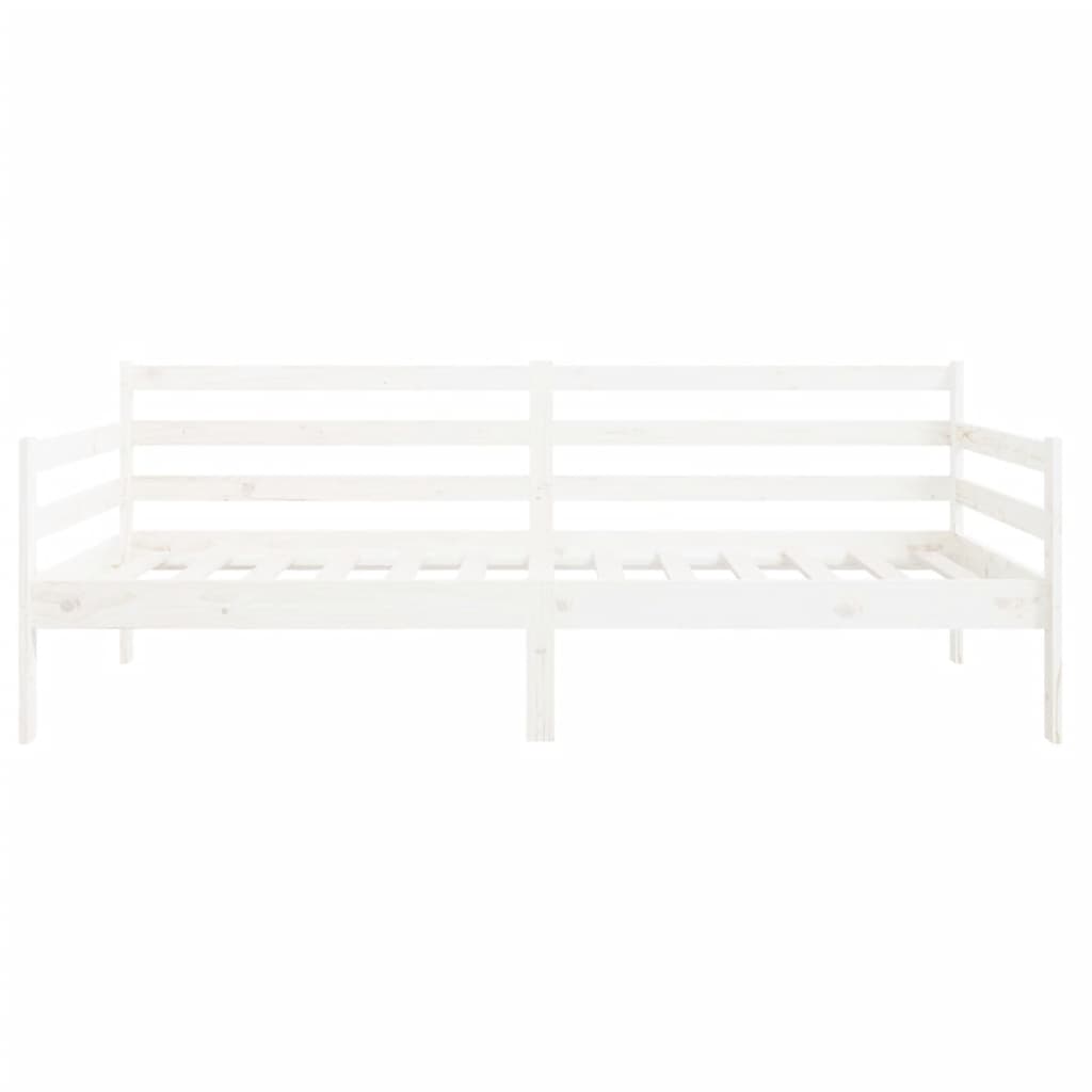 Dormeuse senza Materasso Bianca 90x190 cm Legno Massello Pino | homemem39
