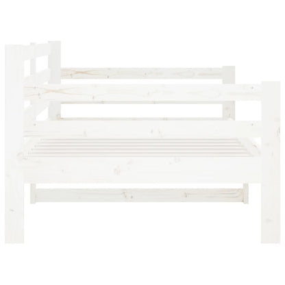 Dormeuse senza Materasso Bianca 90x190 cm Legno Massello Pino | homemem39