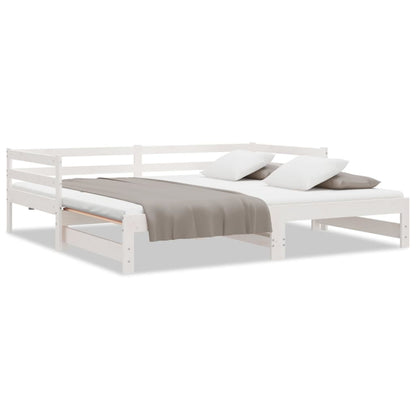 Lettino Estraibile Senza Materasso Bianco 90x190 cm | homemem39