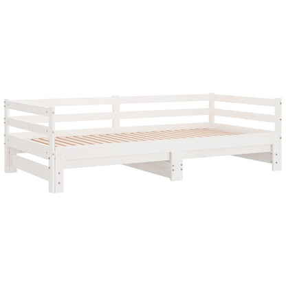 Lettino Estraibile Senza Materasso Bianco 90x190 cm | homemem39