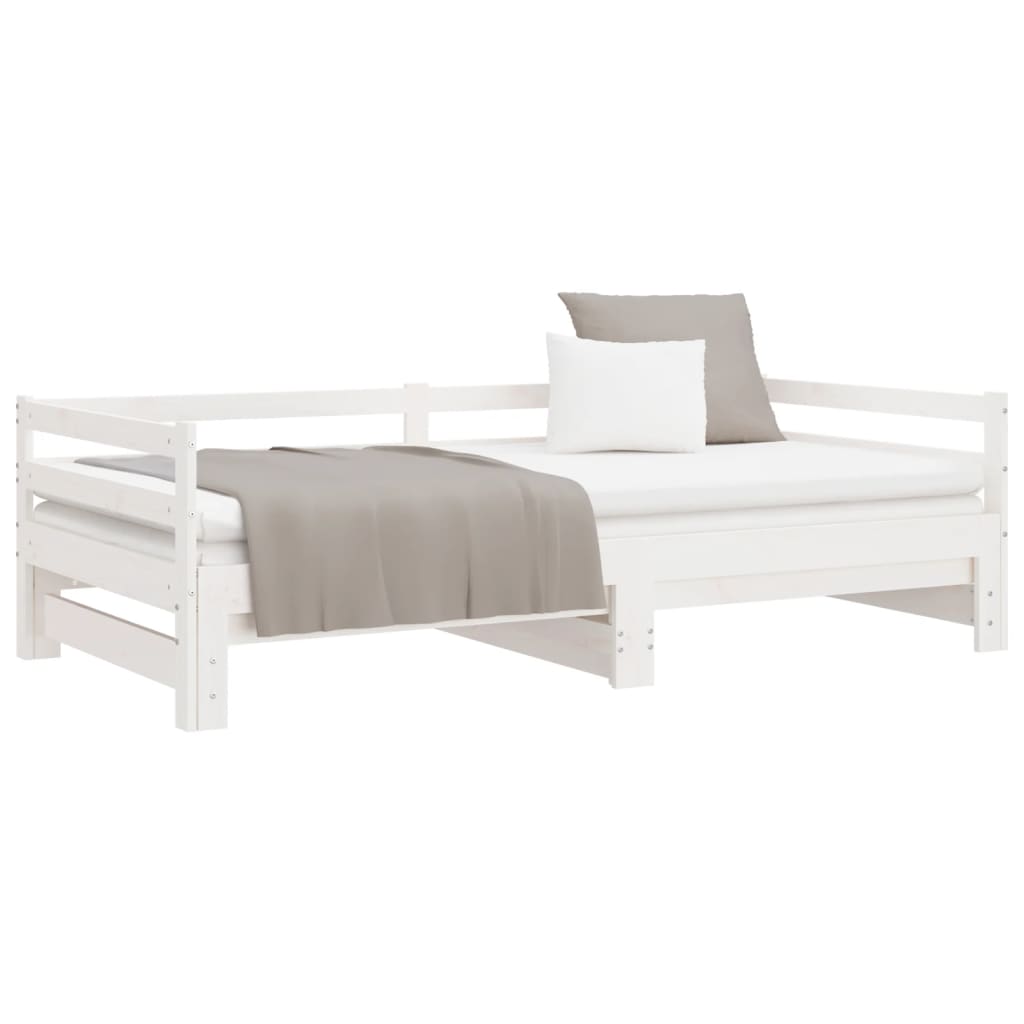 Lettino Estraibile Senza Materasso Bianco 90x190 cm | homemem39