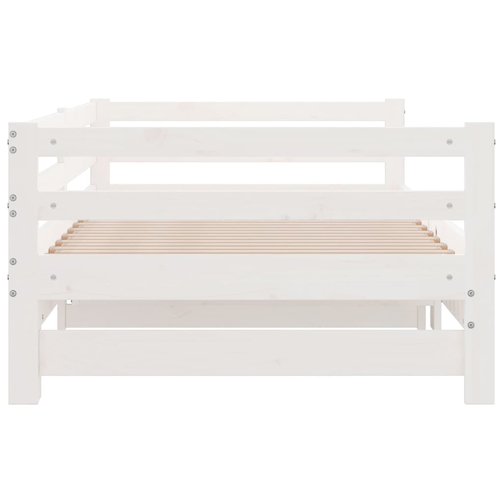 Lettino Estraibile Senza Materasso Bianco 90x190 cm | homemem39