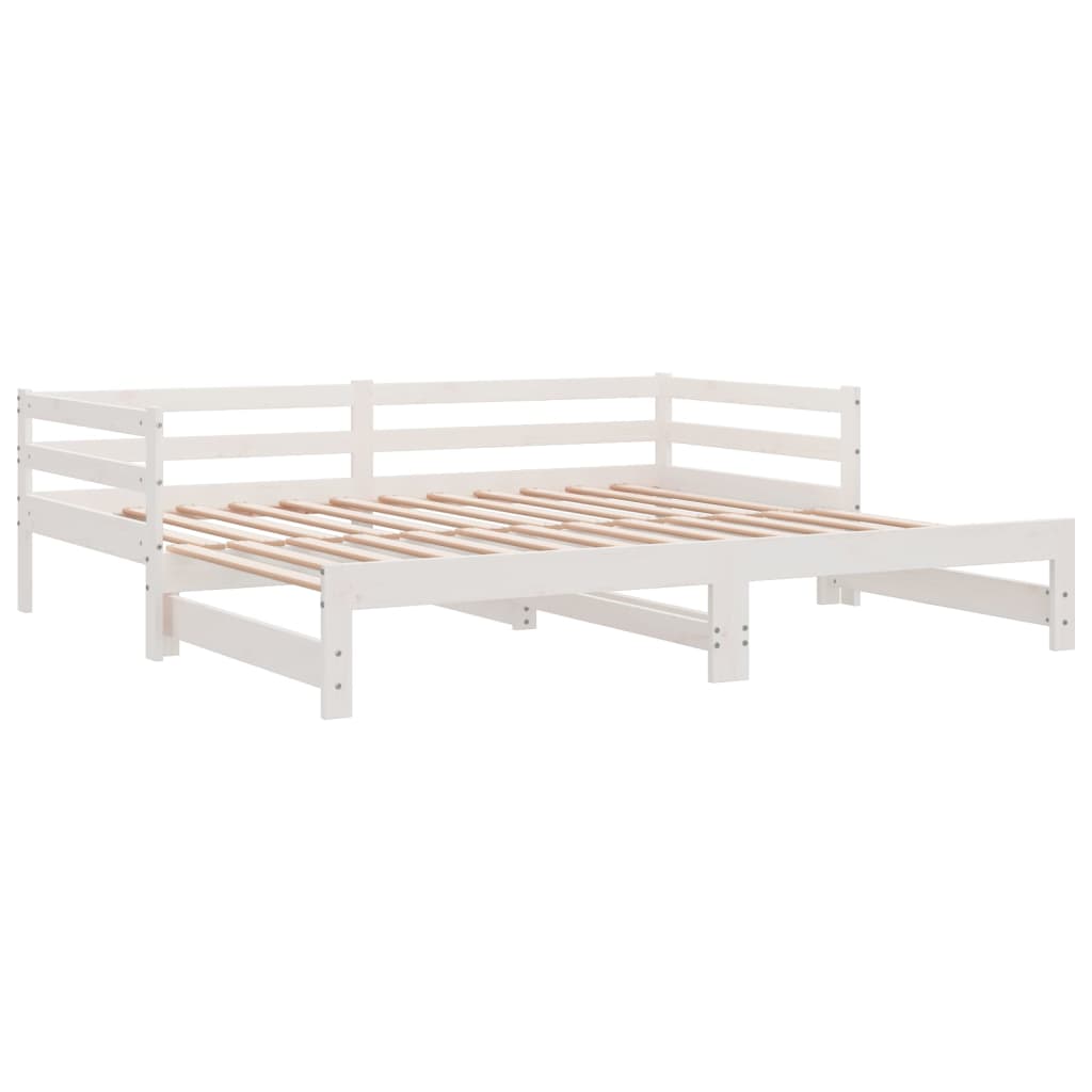 Lettino Estraibile Senza Materasso Bianco 90x190 cm | homemem39