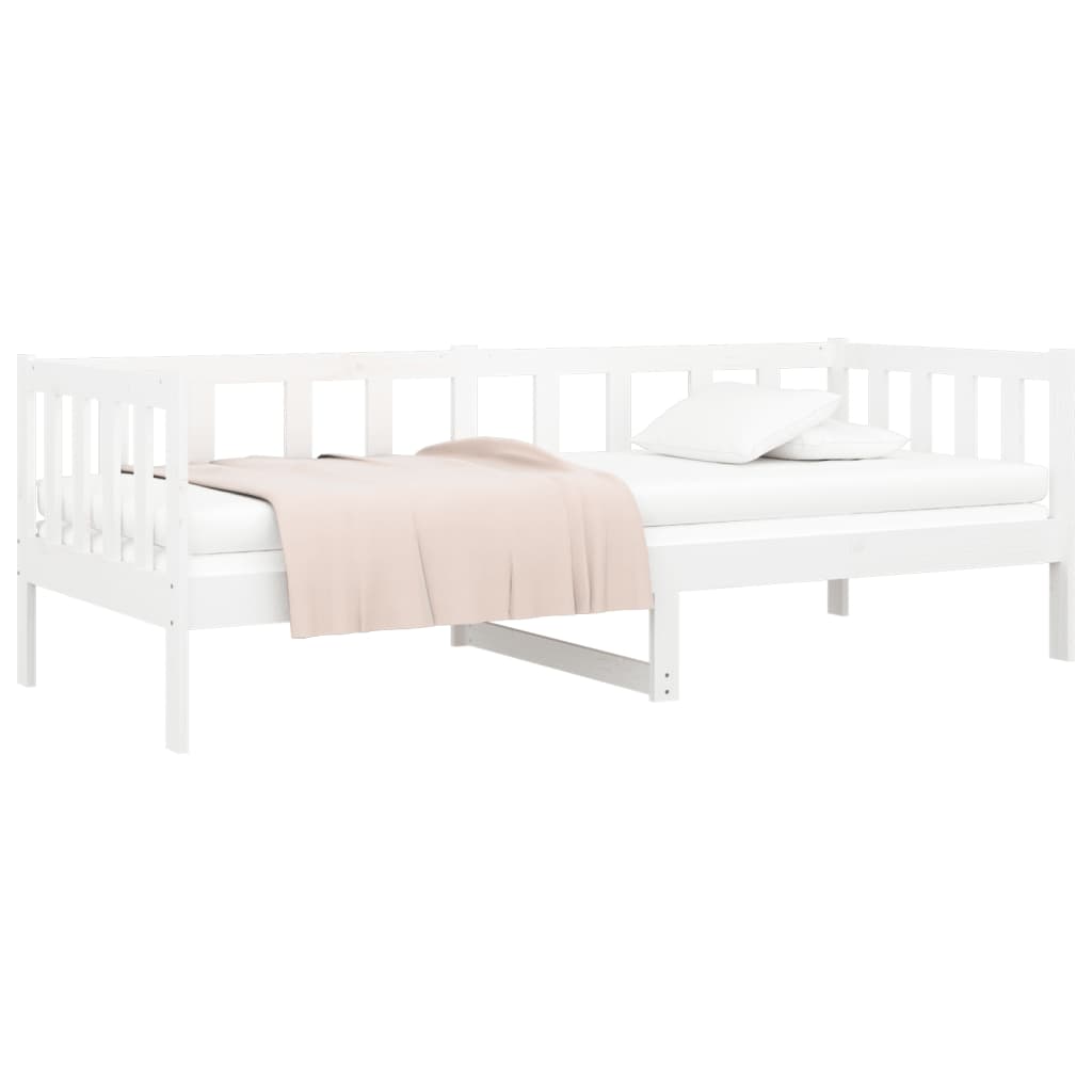 Dormeuse senza Materasso Bianca 80x200 cm Legno Massello Pino | homemem39