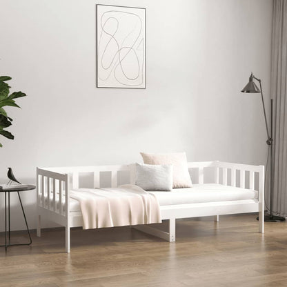 Dormeuse senza Materasso Bianca 80x200 cm Legno Massello Pino | homemem39