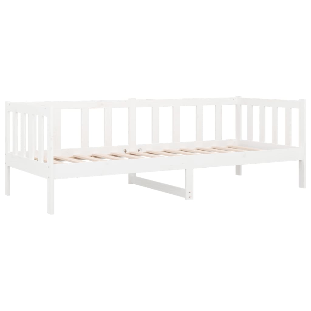 Dormeuse senza Materasso Bianca 80x200 cm Legno Massello Pino - homemem39