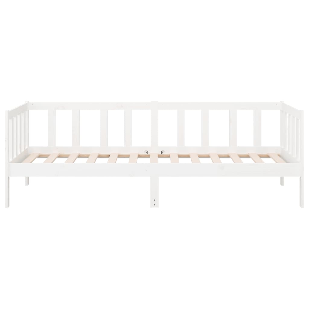 Dormeuse senza Materasso Bianca 80x200 cm Legno Massello Pino | homemem39